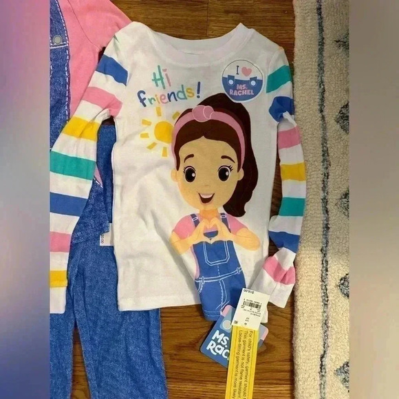 NWT Ms. Rachel Cotton Pajamas, 2 sets, size 5T, from Target - Picture 3 of 7